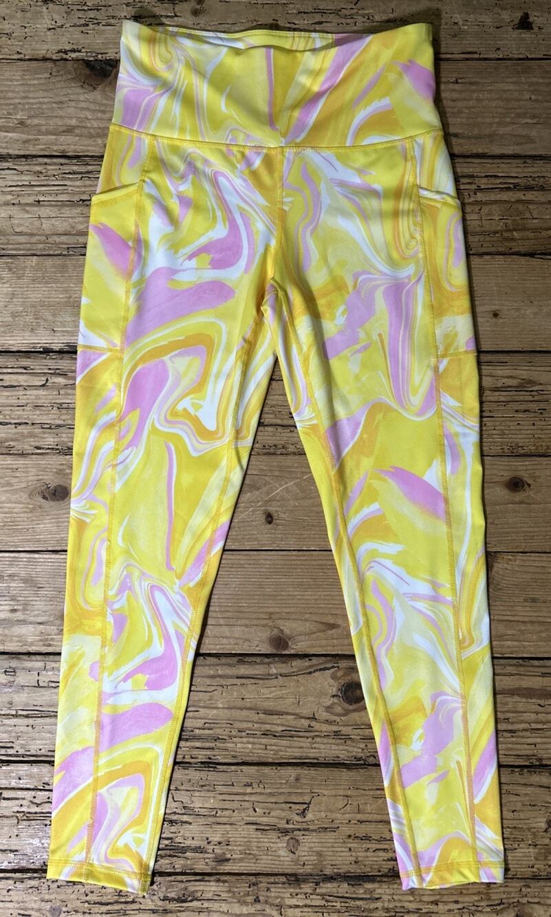 Ideology Women's Compression Side-Pocket Cropped Leggings S EUC